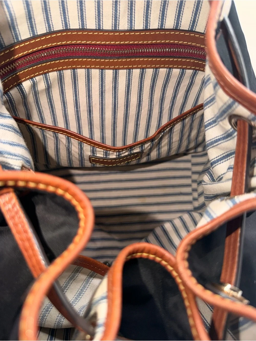 Dooney & Bourke Wayfarer Nylon Drawstring Hobo Bag - Picture 9 of 11